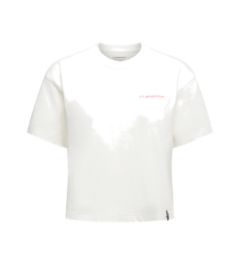 LASPORTIVA - T-SHIRT DONNA REDGARDEN CROP W04P19 CHALK AZALEA ZACT261