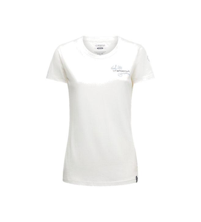 LASPORTIVA - T-SHIRT DONNA CLIMB FLOWER W04B53 CHALK LIMESTONE ZACT199