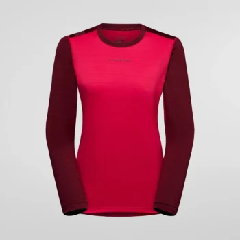 LASPORTIVA - T-SHIRT DONNA TOUR LONG SLEEVE  AZALEA/REDWOOD ZASL018