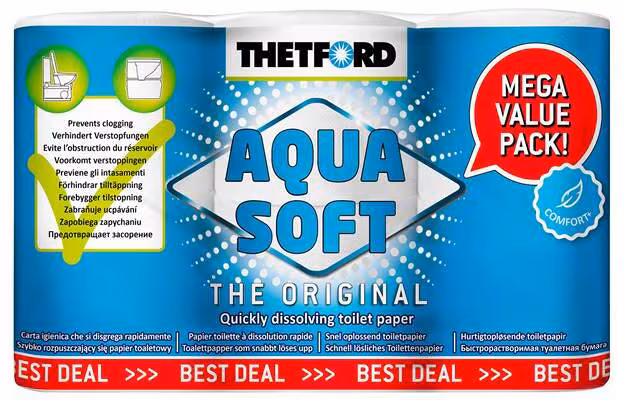 THETFORD - CARTA IGIENICA SOFT 6 ROTOLI - 0402017N