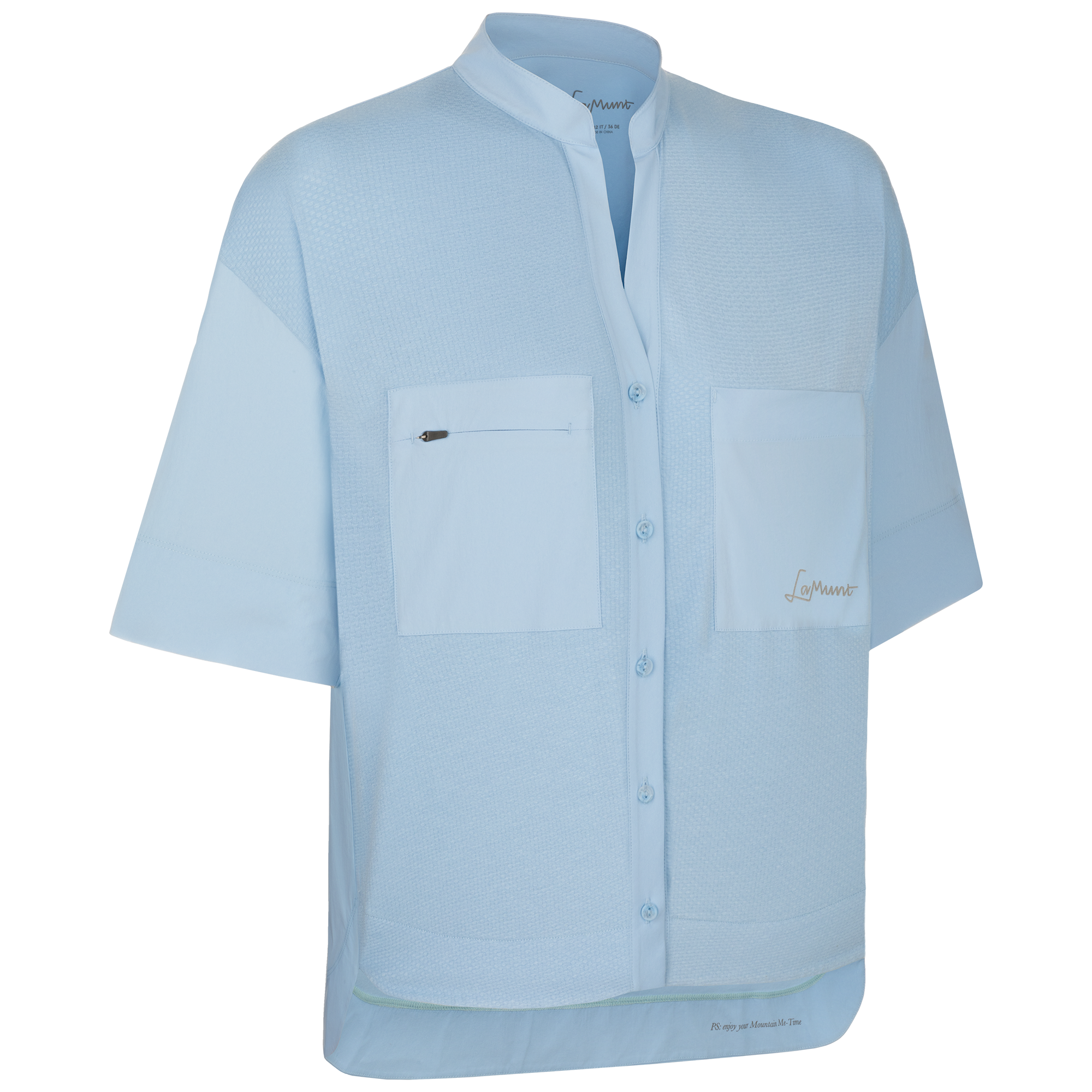 LAMUNT - CAMICIA DONNA ULLI MNT TRAVEL 3140 DUSK BLUE 50139