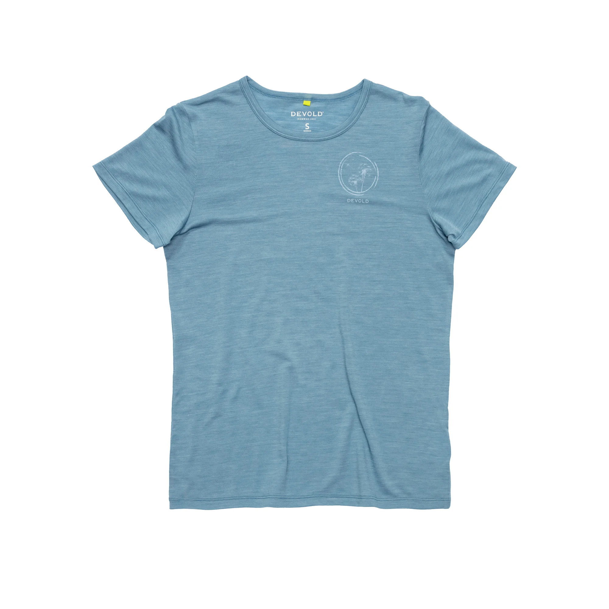 DEVOLD - T-SHIRT DONNA ACTIVE SPRING SKYBLUE GO293290