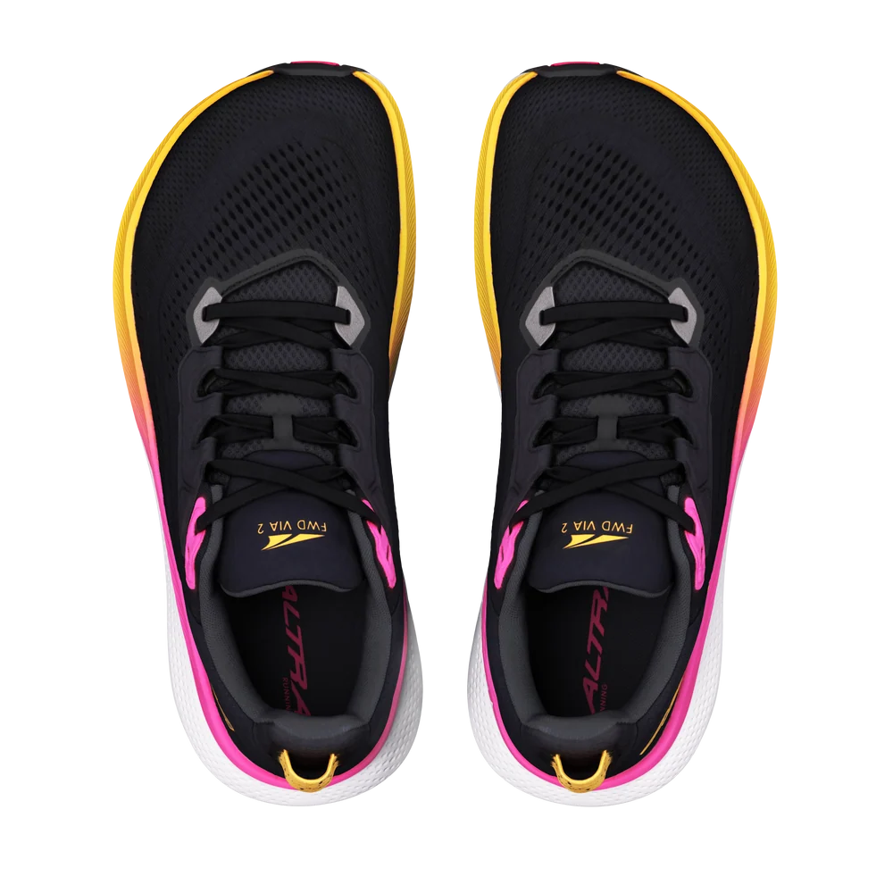 ALTRA RUNNING - SCARPE DONNA FWD VIA 2 88W1 BLACK/SILVER/KNOCKOUTPINK AL0A85TW - immagine 2