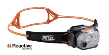 PETZL - LAMPADA FRONTALE SWIFT RL 00 BLACK/ORANGE E095BC