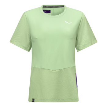 SALEWA - T-SHIRT DONNA PEDROC DRY HYBRID 5A90 PASTEL GREEN 29293