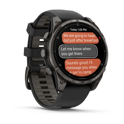 GARMIN - OROLOGIO GPS FENIX 8 PRO 51MM LTE CARBON GREY 03199-01 - immagine 3