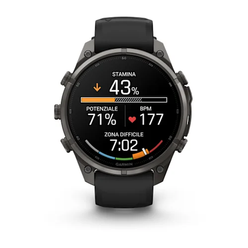 GARMIN – GPS FENIX 9 PRO 47MM AMO CON DLC CARBON GRAY BLACK PEBBLE GRAY – 04336-11 - immagine 5