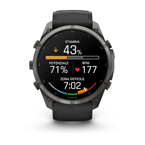 GARMIN – GPS FENIX 9 PRO 51MM AMO CON DLC CARBON GRAY BLACK/PEBBLE GRAY – 04337-11 - immagine 5
