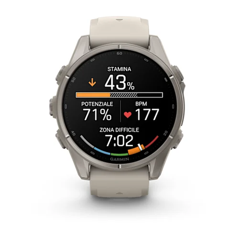 GARMIN – GPS FENIX 9 43MM AMO BARE TI FOG GRAY – 04761-01 - immagine 5