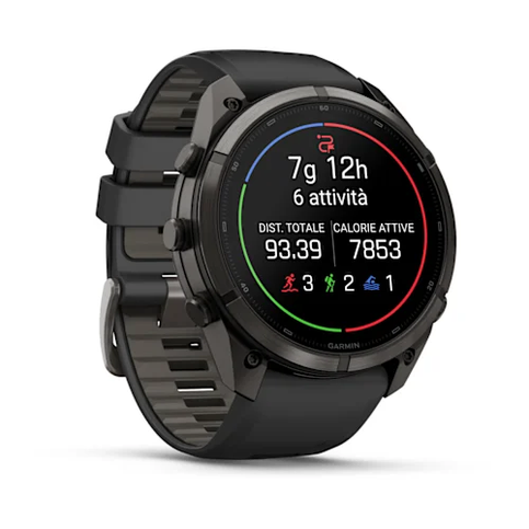 GARMIN – GPS FENIX 9 PRO 51MM AMO CON DLC CARBON GRAY BLACK/PEBBLE GRAY – 04337-11 - immagine 4