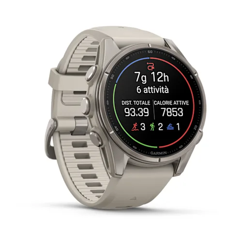 GARMIN – GPS FENIX 9 43MM AMO BARE TI FOG GRAY – 04761-01 - immagine 4
