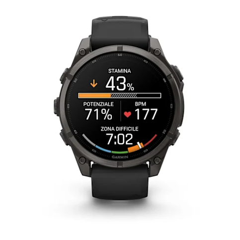GARMIN – GPS FENIX 9 47MM AMO DLC CARBON GRAY BLACK – 04762-11 - immagine 2