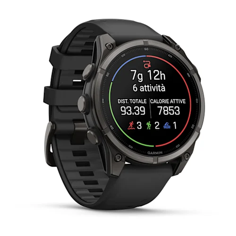 GARMIN – GPS FENIX 9 47MM AMO DLC CARBON GRAY BLACK – 04762-11 - immagine 4