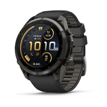 GARMIN – GPS FENIX 9 PRO 51MM AMO CON DLC CARBON GRAY BLACK/PEBBLE GRAY – 04337-11