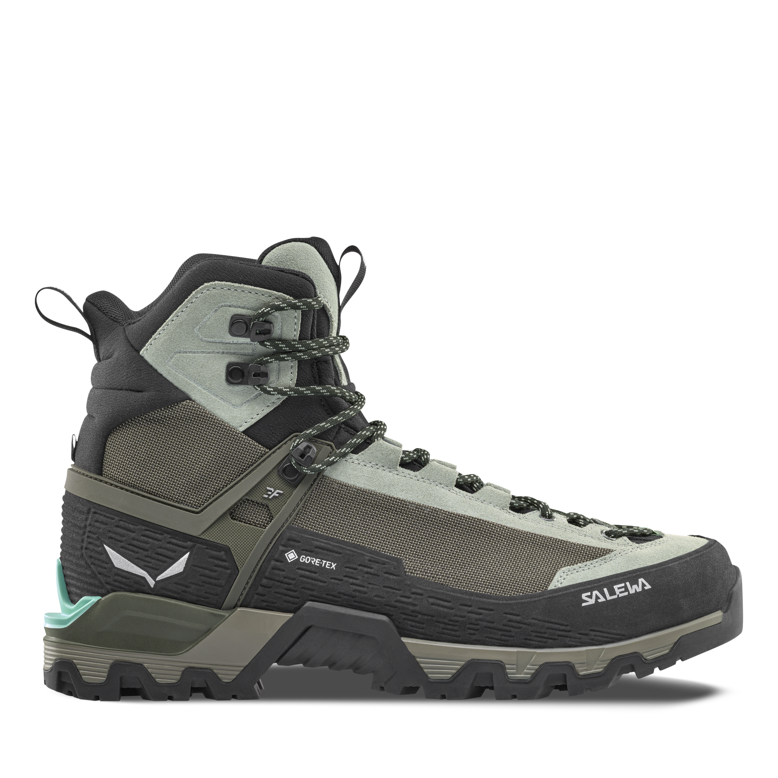 SALEWA – SCARPONE DONNA MTN TRAINER 3 TECH MID GTX – 3855 SHADOW/FADED GREEN – 61486 - immagine 2