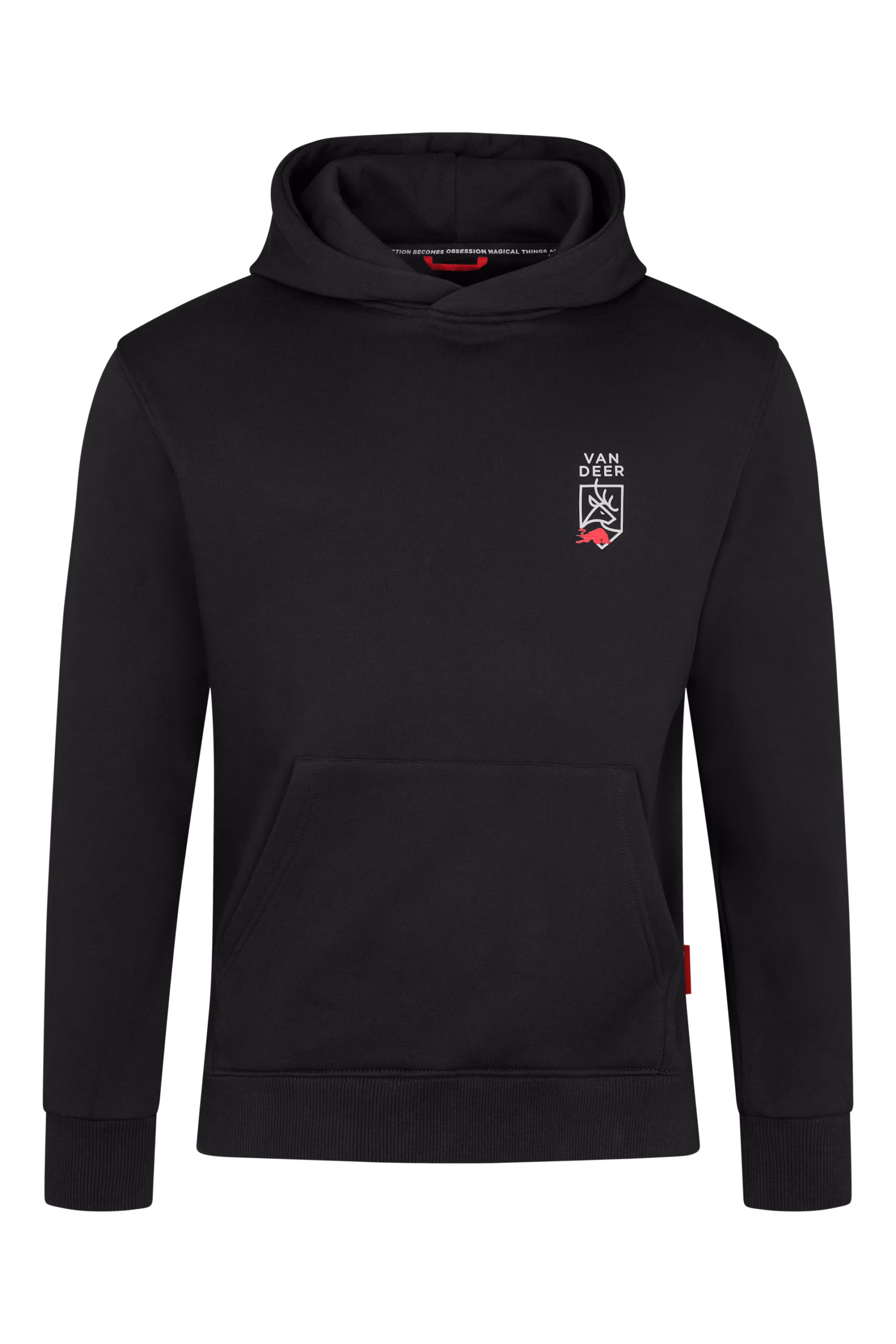 VAN DEER – FELPA ESSENTIAL HOODIE BLACK - V26BE08