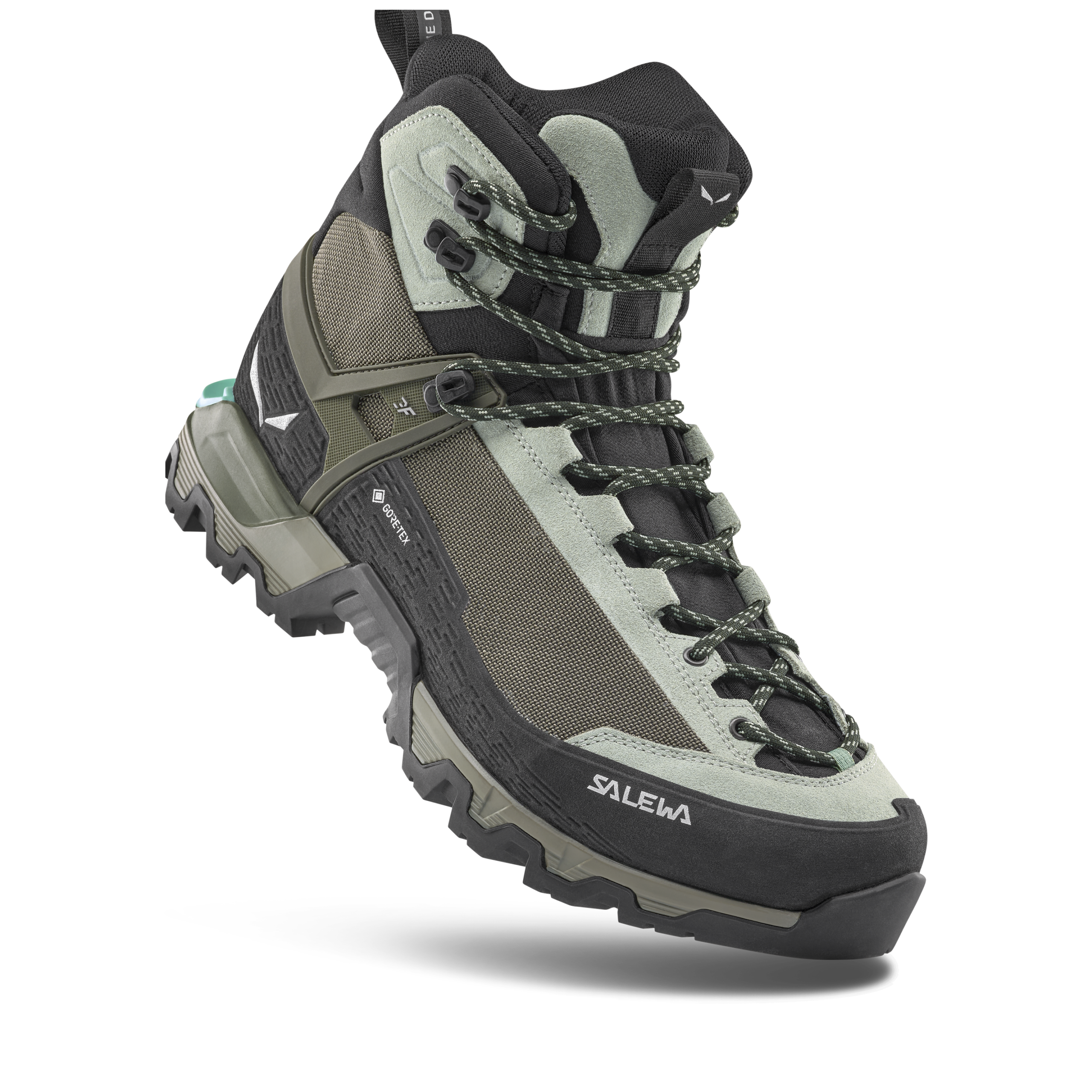 SALEWA – SCARPONE DONNA MTN TRAINER 3 TECH MID GTX – 3855 SHADOW/FADED GREEN – 61486 - immagine 3