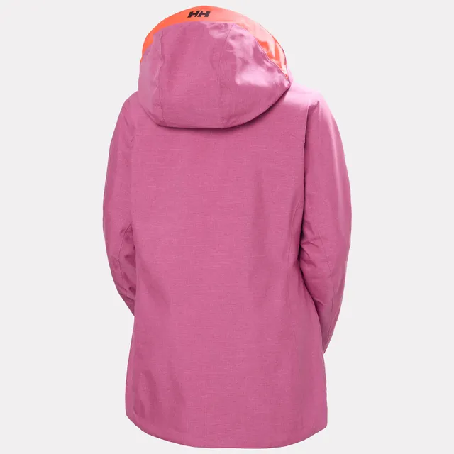 HELLY HANSEN – GIACCA DONNA SCI POWDERQUEEN – 074 HOT PINK – 65753 - immagine 2