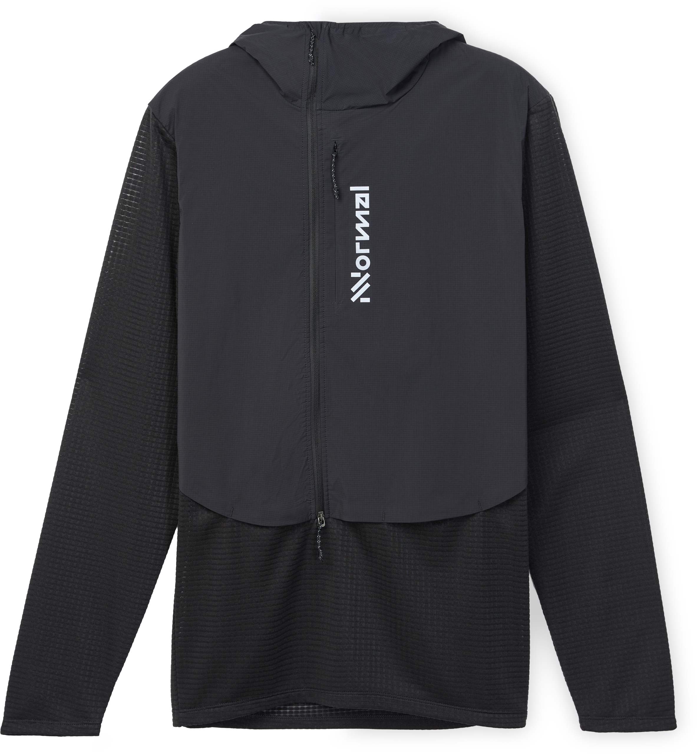 NNORMAL – GIACCA TECH HOODIE – BLACK – N2CMHJ